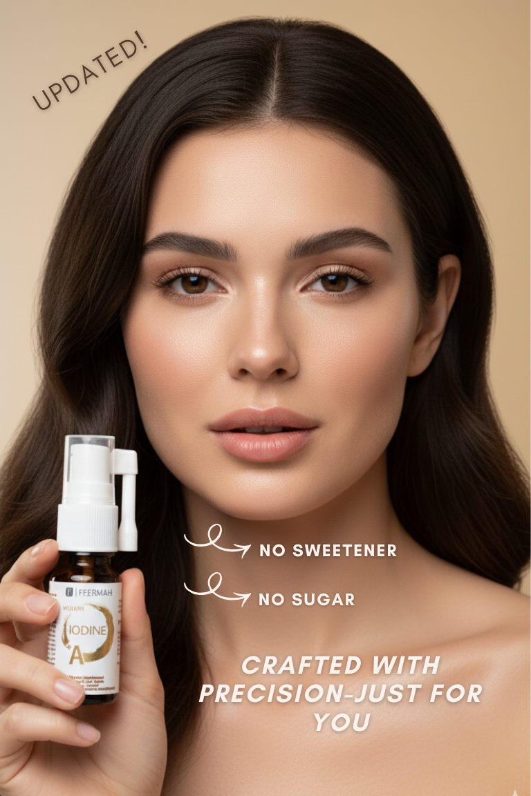 Iodine + Vitamin A Sublingual Spray - Thyroid Function, Energy & Skin Support