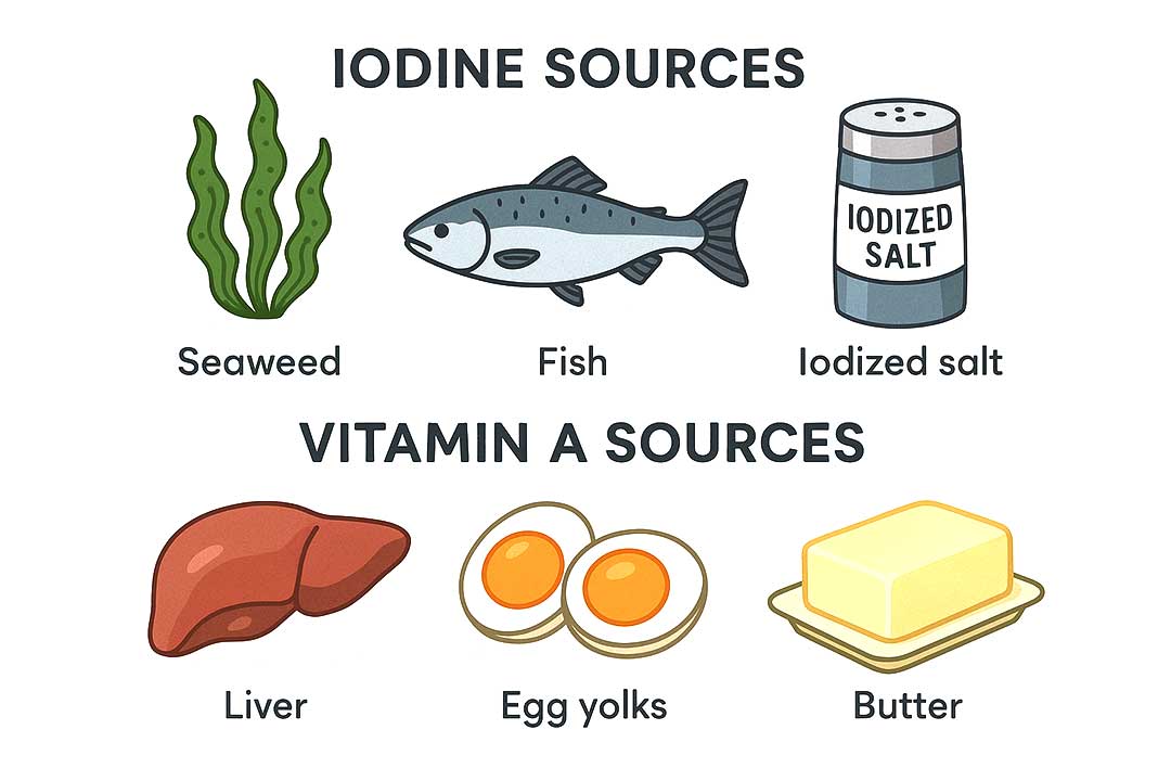 🌊 More Than Just Iodine: Why Your Thyroid Needs Both Iodine and Vitamin A for Optimal Health
