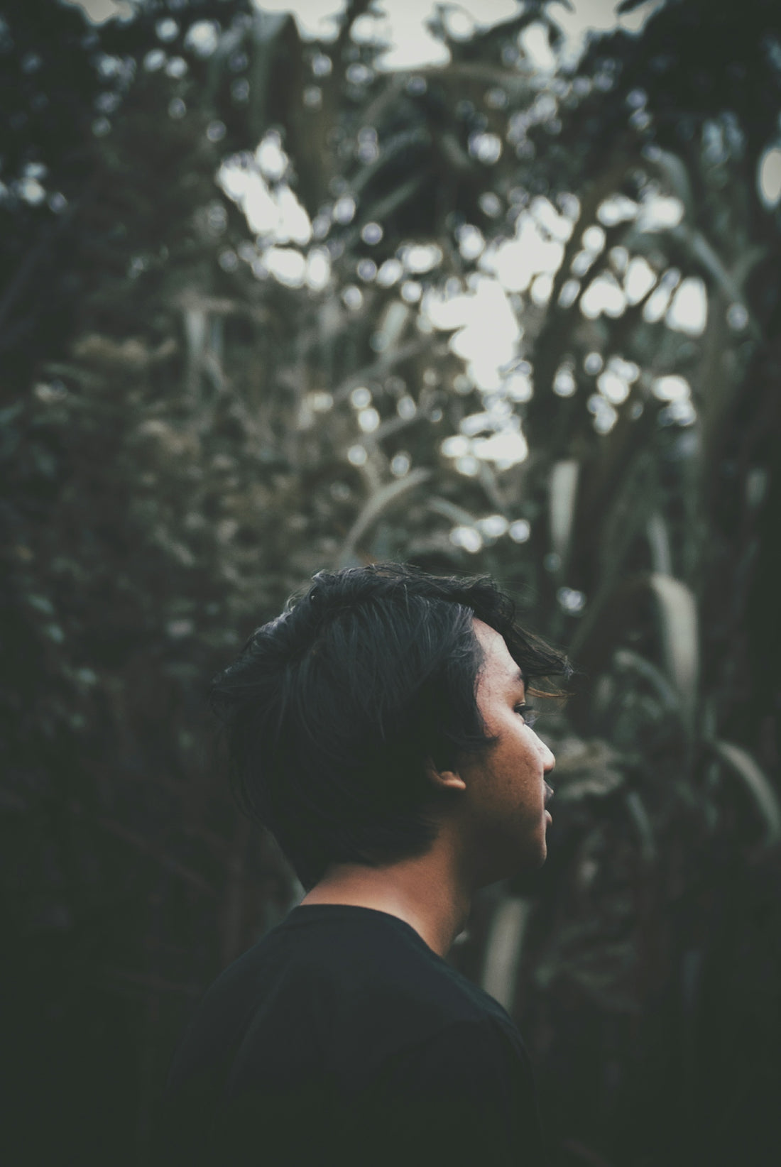 person wearing black shirt