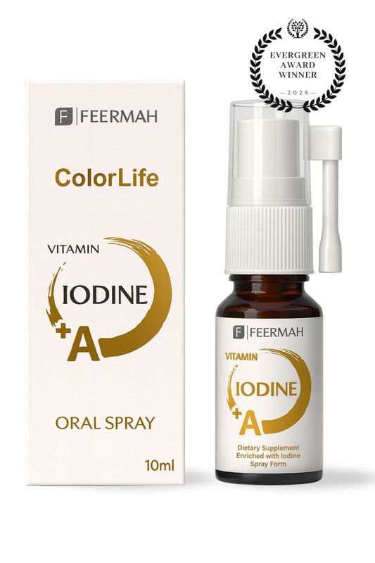 Iodine + Vitamin A Sublingual Spray - Thyroid Function, Energy & Skin Support